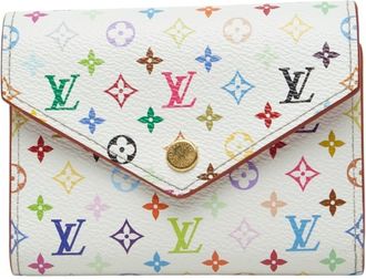 Louis Vuitton White Pvc Wallet (Bi-Fold) (Pre-Owned)