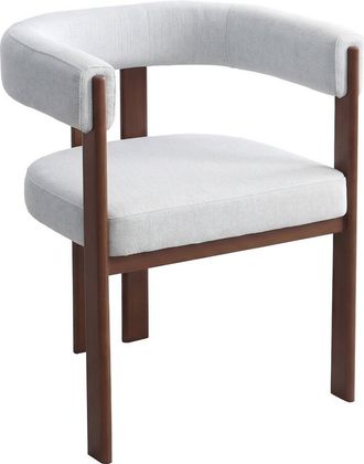 Habitat et Jardin Sill&oacute;n De Comedor Imitaci&oacute;n Madera <> - Gris Claro