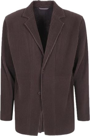 Issey Miyake Chaqueta Tailored Pleats 1 - Jackets - Hombre - Marr&oacute;n - L