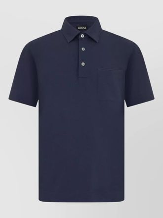 Ermenegildo Zegna polo shirt chest pocket casual style