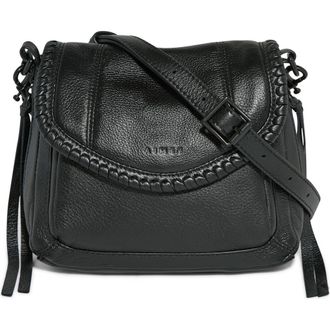 Aim&eacute;e All for Love Leather Mini Crossbody Bag in Black at Nordstrom