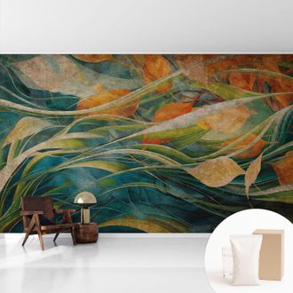 Tulup Fototapete Vliestapete Mit Kleber - Modern Wohnzimmer - Wanddekoration - Einfach Anzubringen Herbstlandschaft 416x254 Cm