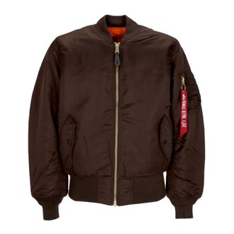 Alpha Industries Jassen, Heren, Bruin, S, Hunter Brown Bomberjack Man AI Ma-1