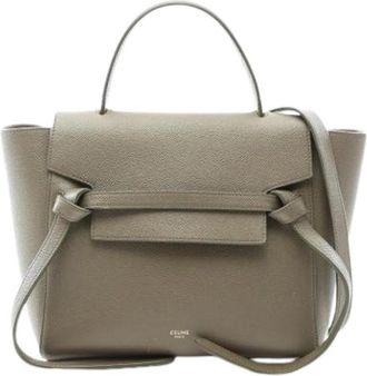 Celine Pre-owned Vintage Handbag - Dames - Vintage Handtas - Groen - ONE Size - Leer - Vintage