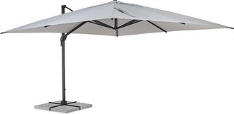 BIZZOTTO Ampelschirm Ines 360&deg; Grad 400 x 400 cm - Anthrazit/Hellgrau