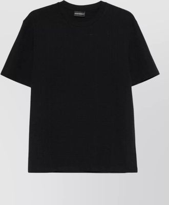Emporio Armani textured cotton short-sleeve t-shirt