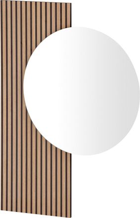 MID.YOU Mid.you Wandspiegel, Eichefarben, Glas, Holzwerkstoff, 79.5x109x3 cm, Garderobe, Garderobenspiegel