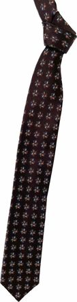Robert Talbott Mens Neat Paisley Pine Woven Silk Estate Tie In Brown, Blue, Green And Orange