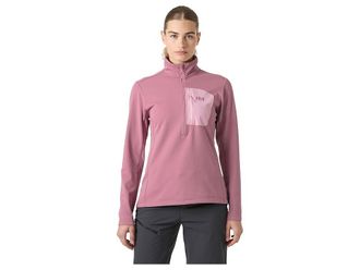 Helly Hansen Fleece 1/2 Zip Womens Sweater Wildberry : LG, Fleece/Polyester