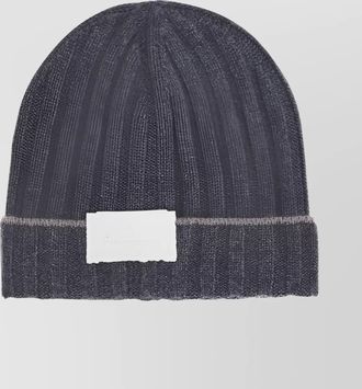 Brunello Cucinelli cashmere ribbed beanie hat