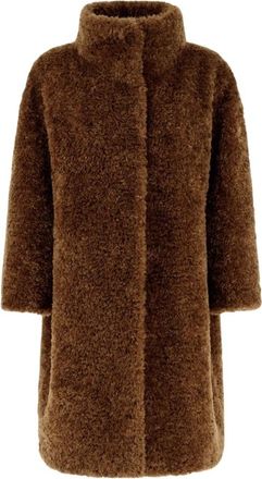 Herno Krullend Nepbontjas - Dames - Jassen - Beige - XL - Nepbont - Jassen