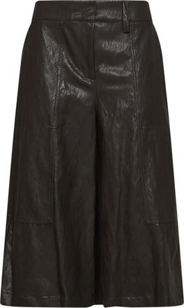 Blanca Vita Pantaloncini Lunghi in Ecopelle - - Shorts - Donna - Marrone - XS