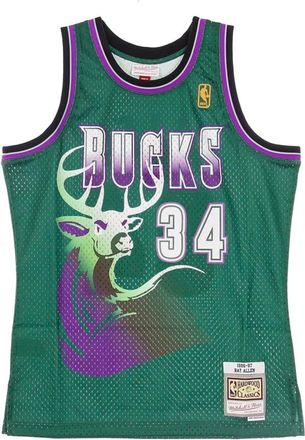 Mitchell & Ness NBA Swingman Jersey Ray Allen 1996-97 - Heren - Fitness - Groen - S - Polyester - Fitness