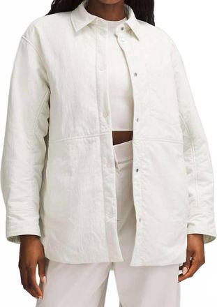 lululemon Insulated Utility Shirt Jacket In Bone