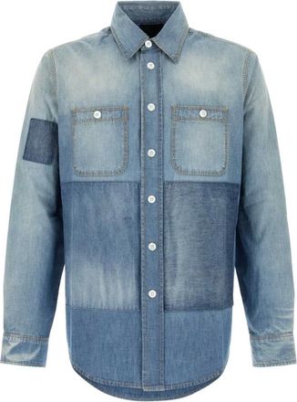 Givenchy Denim Shirts - Heren - Spijkeroverhemden - Blauw - XL - Denim - Overhemden