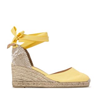 Castaner Espadrilles met sleehak, in stof Carina