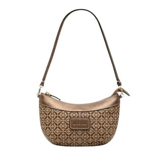 Loewe Pre-owned Canvas Shoulder Bag - Dames - Pre-owned - Bruin - Maat: ONE Size Leer