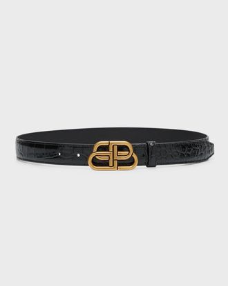 Balenciaga BB Thin Belt