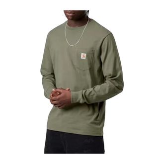 Carhartt Work in Progress Heren, Tops, Groen, Maat: S Katoen