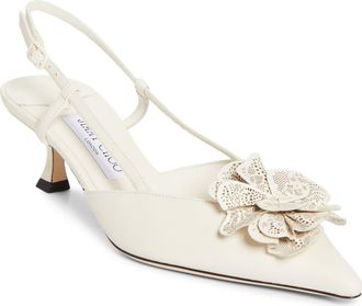 Jimmy Choo London Mimmi Pointed Toe Slingback Pump in Latte/Latte at Nordstrom, Size 9.5Us