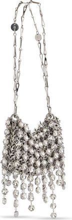 Paco Rabanne Small 1969 Crystal Embellished Shoulder Bag in Silver at Nordstrom