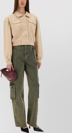 Moschino cropped cotton jacket