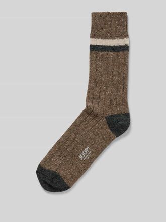 Joop Socken mit Woll-Seiden-Anteil in Hazel, Größe 39-42