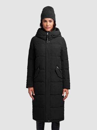 Khujo Steppmantel KHUJO DAIRI, Damen, Gr. L (40), schwarz, Steppware, Obermaterial: 90% Polyester, 10% Elasthan. Futter: 100% Nylon. Wattierung: 100% Polyes