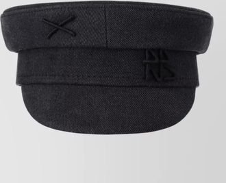 Ruslan Baginskiy hat flat top short brim stitching