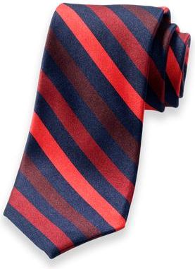Paul Fredrick Patterned Woven Silk Tie in Red/navy at Nordstrom