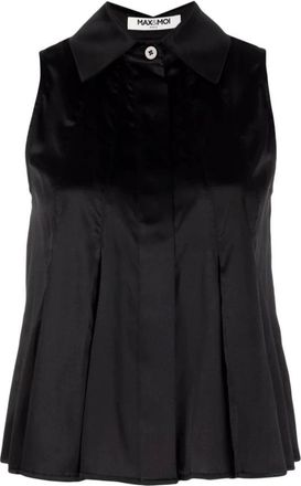 Max & Moi Dames, Blouses & Shirts, Zwart, Maat: XS Zijde