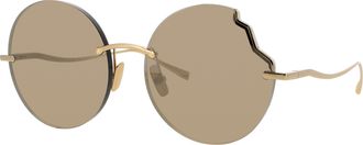 Face &agrave; Face Sunglasses Gold