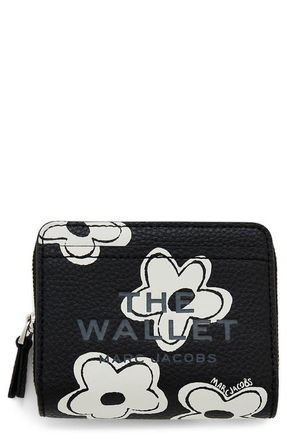 Marc Jacobs The Mini Compact Wallet in Black/white at Nordstrom