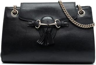 Gucci Pre-owned Shoulder Bags, female, Black, Size: ONE SIZE Pre-owned Vintage Shoulder Bag