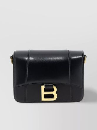Balenciaga hourglass small leather crossbody bag