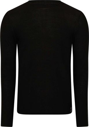 Replay Mens Crewneck Sweatshirt in Black Wool - Size X-Large