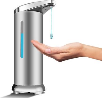 OEM Dispensador Autom&aacute;tico De Jab&oacute;n De Acero Inoxidable, Dispensador De Desinfectante Sin Contacto Con Sensor Infrarrojo, Interruptor Ajustable Y Base Imp