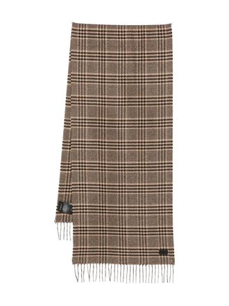 Saint Laurent Geruite sjaal - Beige