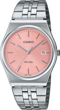 Casio Mens Stainless Steel Watch with Pink Dial - MTP-B145D-4AVDF