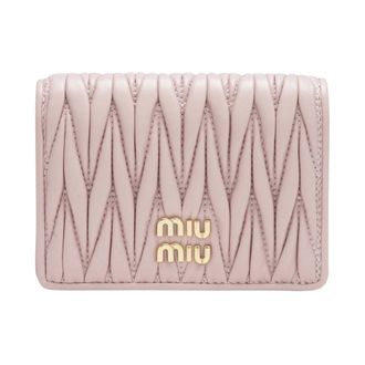 Miu Miu Cartera Peque&ntilde;a de Piel Nappa Matelass&eacute; - Accessories - Mujer - Rosa - ONE SIZE
