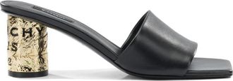 Givenchy Tape Heeled Mules - Dames - Muiltjes - Zwart - 37 EU - Leer - Schoenen