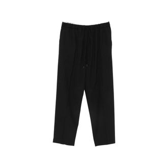 Maison Margiela Drawstring Cropped Trousers - male - MM6 Maison Margiela - Cropped Trousers - Black - XL - Trousers