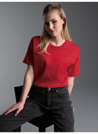 Trigema T-Shirt TRIGEMA TRIGEMA T-Shirt aus 100% Baumwolle, Damen, Gr. XXL, braun (kirsch), Single Jersey, 100% Baumwolle, Basic, lang, Rundhals, Shirts T-Shi