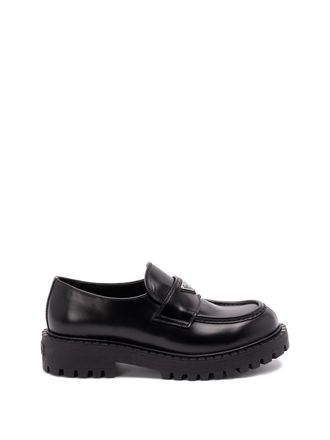Prada Leather Slip-On Shoes − Sale: up to −46% | Stylight