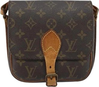 Louis Vuitton Pre-owned Cartouchiere Handbag - Dames - Vintage Schoudertas - Bruin - ONE Size - Leer - Vintage