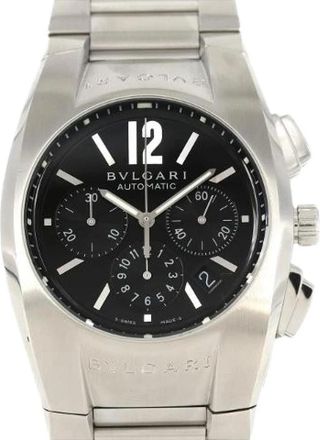 Bulgari Pre-owned Ergon Chronograph Automatic Watch - Dames - Vintage Horloges - Zwart - ONE Size - Vintage