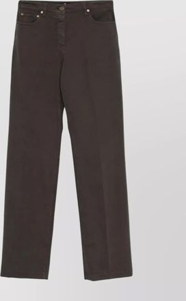 Etro straight leg denim trousers