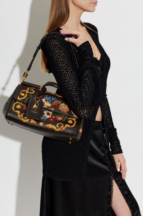 Dolce & Gabbana Leather Bag My Sicily, Womens, Brown