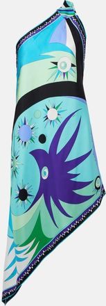 Pucci Abito corto asimmetrico Stella in seta