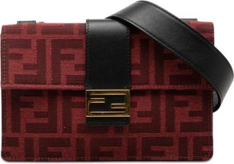Fendi Pre-owned Fendi Zucca Canvas Convertible Baguette Pouch Ladies ZWR9UTR5KVPCEC5K